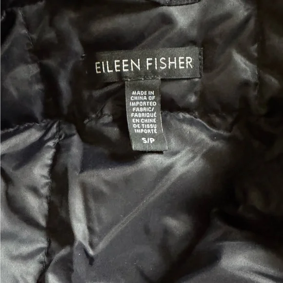 Eileen fisher Black Hooded Long Puffer Coat - Women - Picture 3 of 6